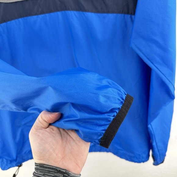 Nike Windbreaker Quarter Zip Pull Over Light Jacket Mens Size M Blue‎ Gray - Picture 2 of 14